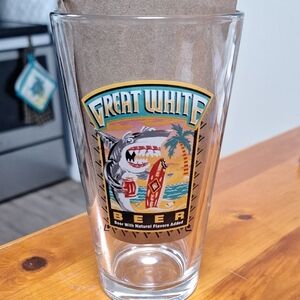 Beer Glass with Colorful Design